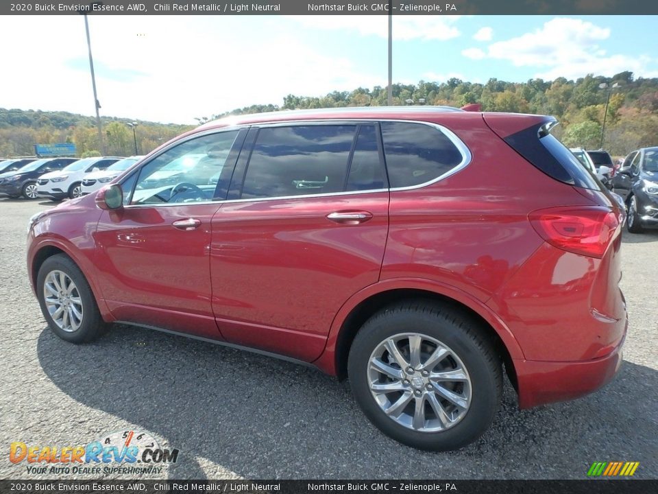 2020 Buick Envision Essence AWD Chili Red Metallic / Light Neutral Photo #8