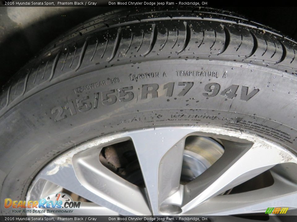 2016 Hyundai Sonata Sport Phantom Black / Gray Photo #17