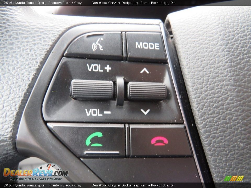 2016 Hyundai Sonata Sport Phantom Black / Gray Photo #24