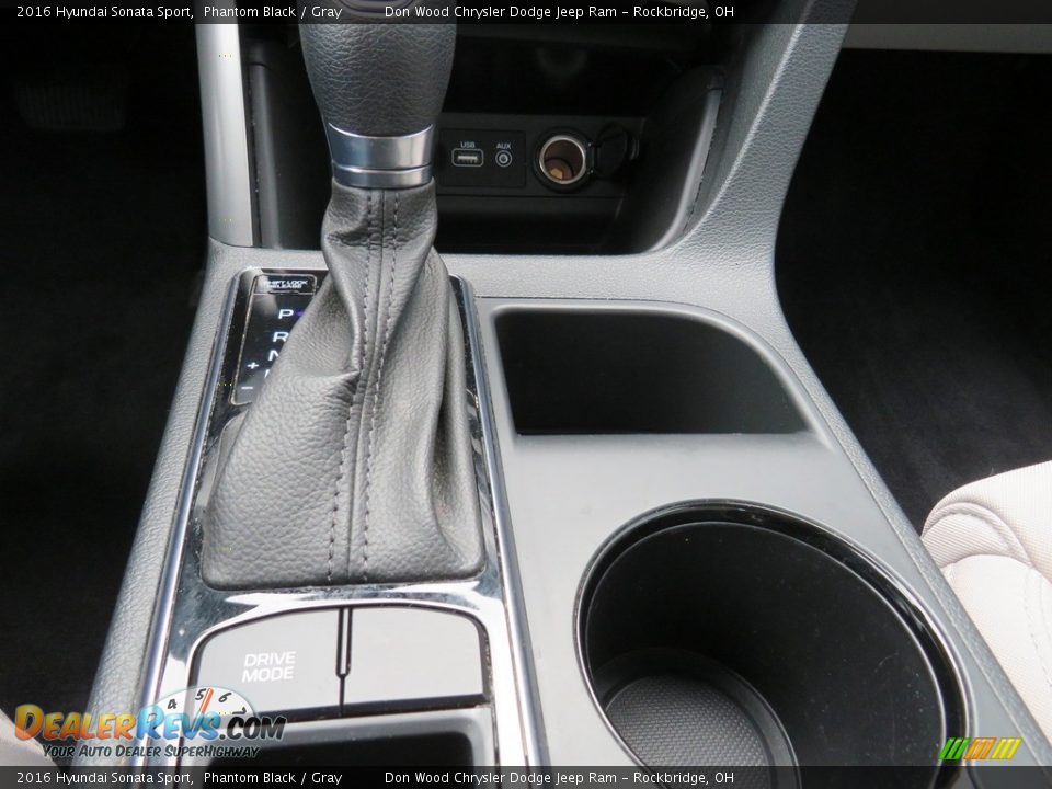 2016 Hyundai Sonata Sport Phantom Black / Gray Photo #29
