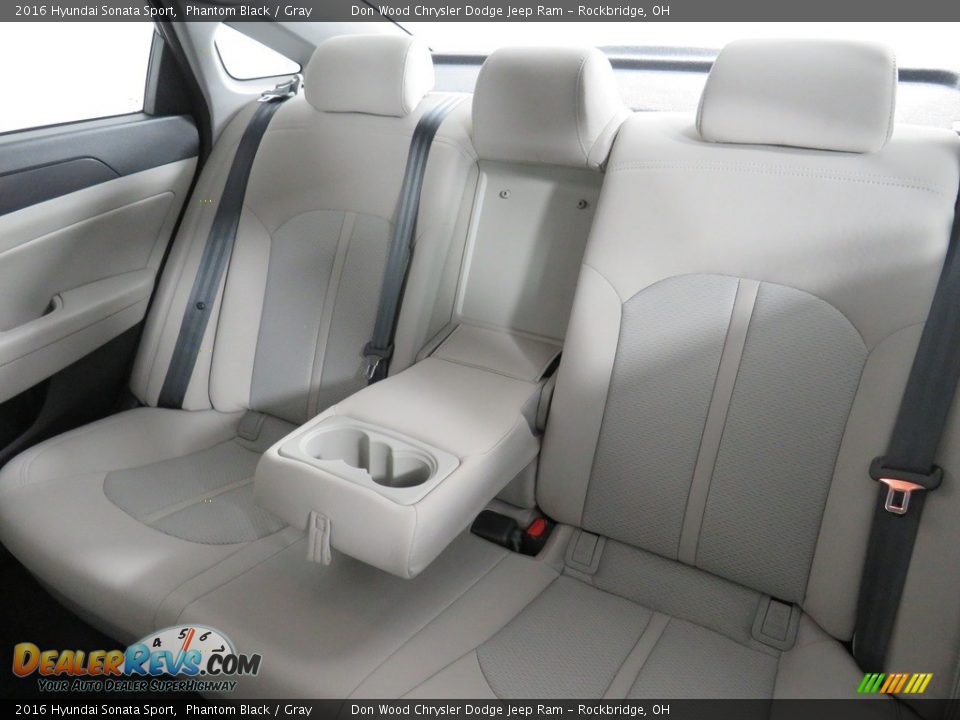 2016 Hyundai Sonata Sport Phantom Black / Gray Photo #32