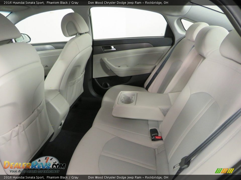 2016 Hyundai Sonata Sport Phantom Black / Gray Photo #34