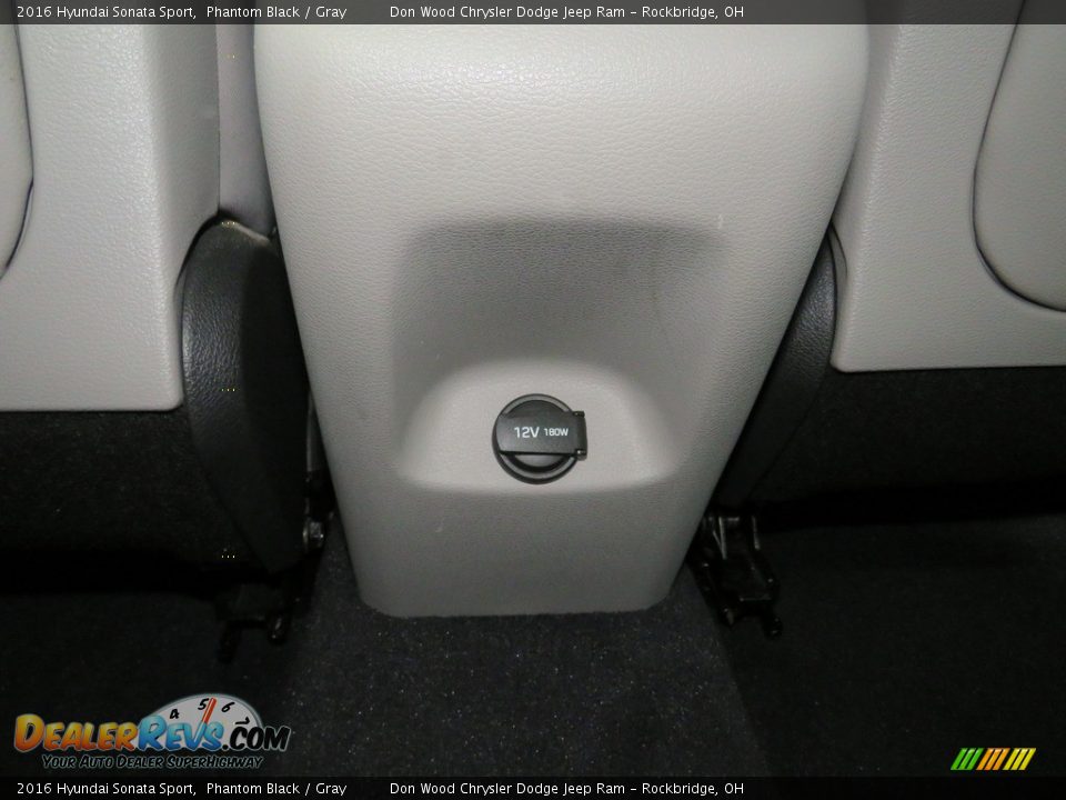 2016 Hyundai Sonata Sport Phantom Black / Gray Photo #35