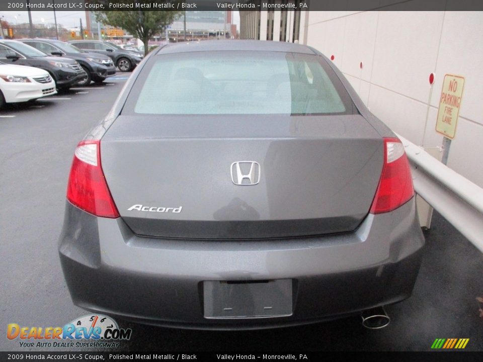 2009 Honda Accord LX-S Coupe Polished Metal Metallic / Black Photo #4