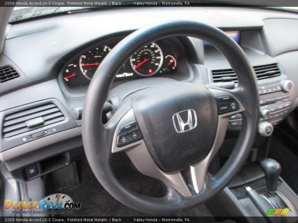 2009 Honda Accord LX-S Coupe Polished Metal Metallic / Black Photo #13