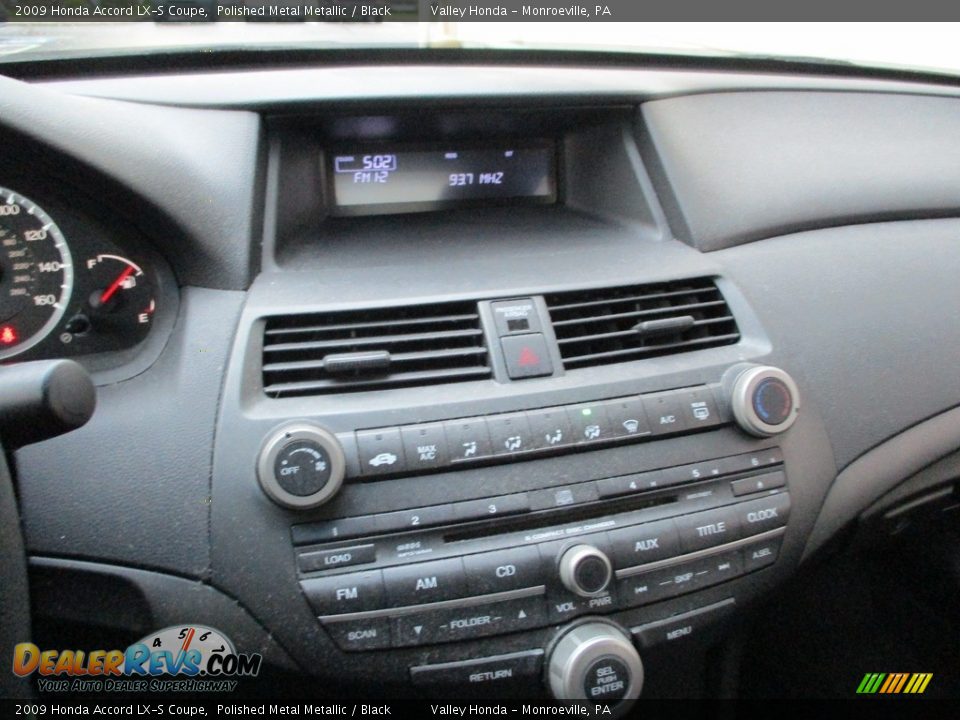 2009 Honda Accord LX-S Coupe Polished Metal Metallic / Black Photo #15