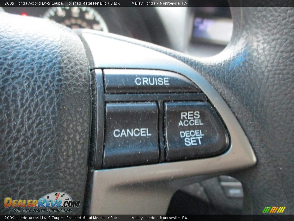 2009 Honda Accord LX-S Coupe Polished Metal Metallic / Black Photo #16