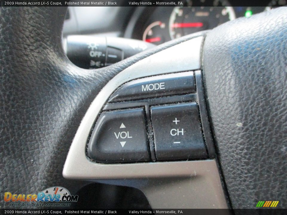 2009 Honda Accord LX-S Coupe Polished Metal Metallic / Black Photo #17