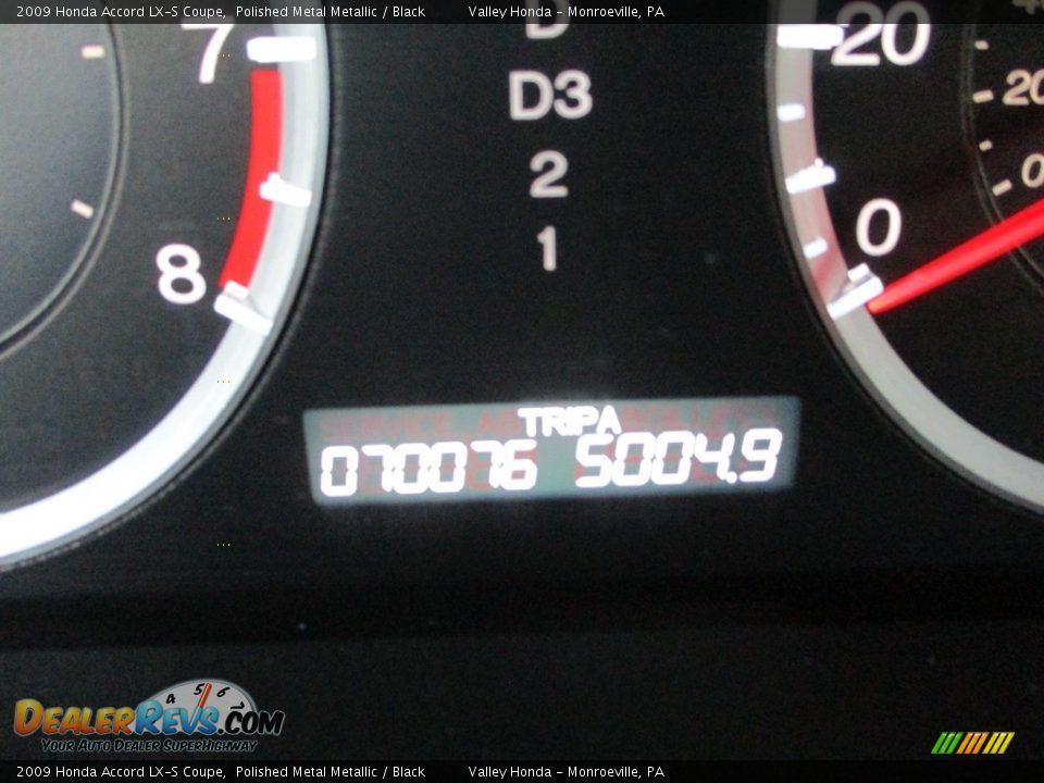 2009 Honda Accord LX-S Coupe Polished Metal Metallic / Black Photo #20