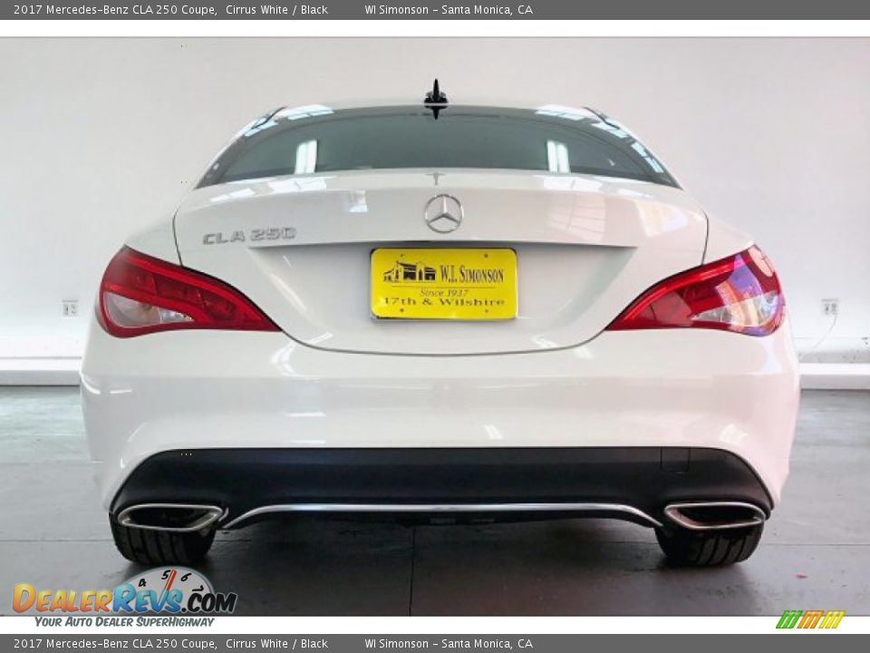 2017 Mercedes-Benz CLA 250 Coupe Cirrus White / Black Photo #3