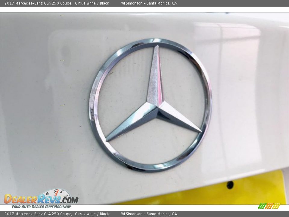 2017 Mercedes-Benz CLA 250 Coupe Cirrus White / Black Photo #7