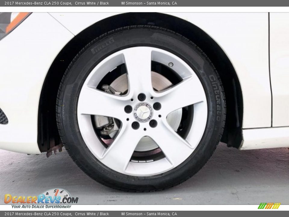 2017 Mercedes-Benz CLA 250 Coupe Cirrus White / Black Photo #8