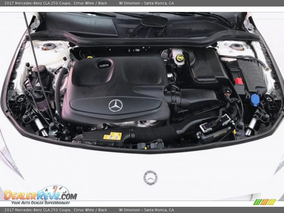 2017 Mercedes-Benz CLA 250 Coupe Cirrus White / Black Photo #9