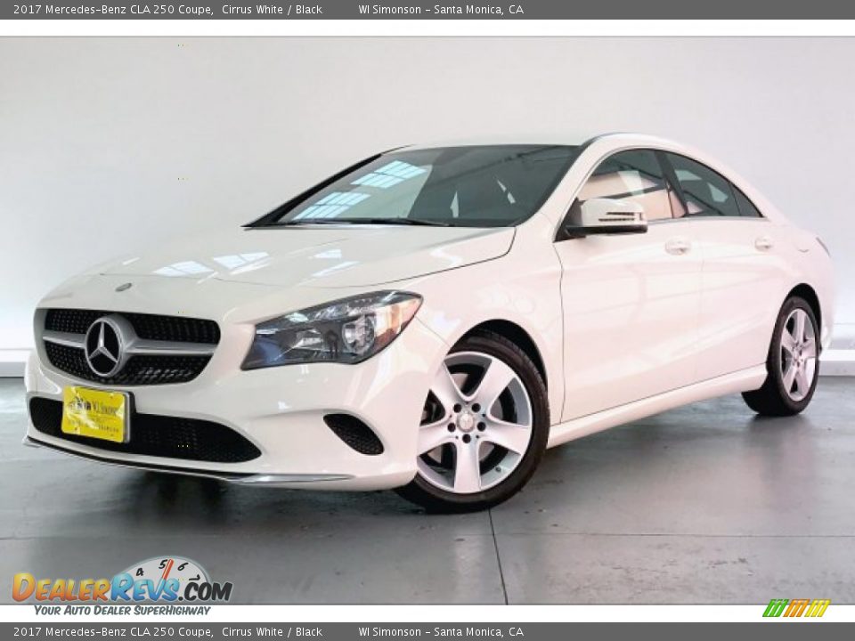 2017 Mercedes-Benz CLA 250 Coupe Cirrus White / Black Photo #12