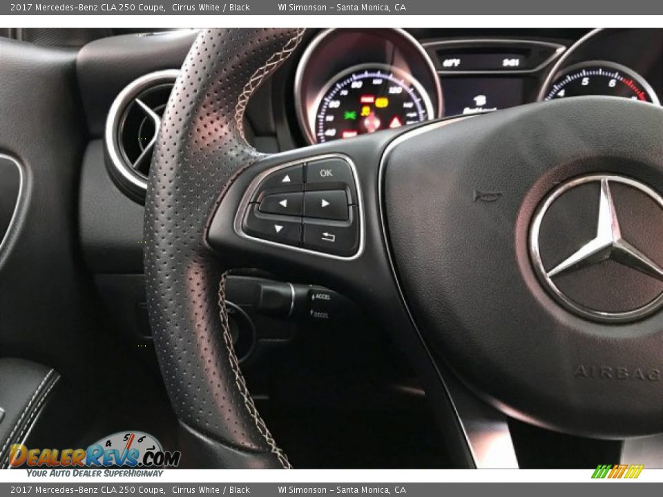 2017 Mercedes-Benz CLA 250 Coupe Cirrus White / Black Photo #18
