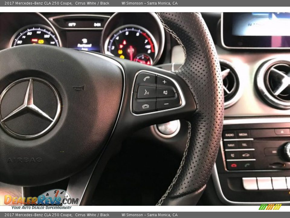 2017 Mercedes-Benz CLA 250 Coupe Cirrus White / Black Photo #19