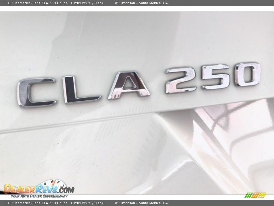 2017 Mercedes-Benz CLA 250 Coupe Cirrus White / Black Photo #27