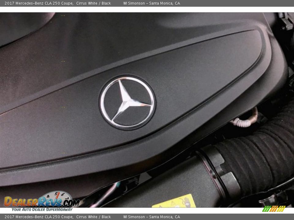 2017 Mercedes-Benz CLA 250 Coupe Cirrus White / Black Photo #30