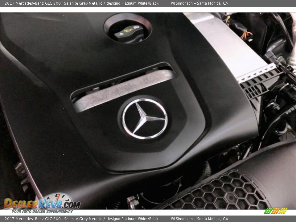 2017 Mercedes-Benz GLC 300 Selenite Grey Metallic / designo Platinum White/Black Photo #31