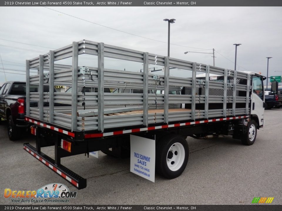 Arctic White 2019 Chevrolet Low Cab Forward 4500 Stake Truck Photo #4