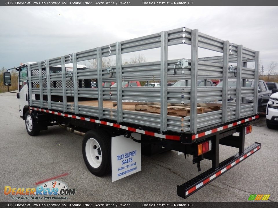 Arctic White 2019 Chevrolet Low Cab Forward 4500 Stake Truck Photo #5