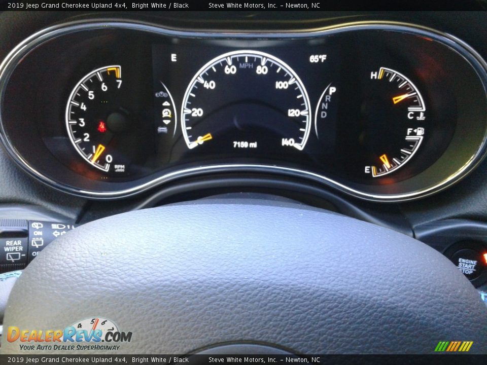 2019 Jeep Grand Cherokee Upland 4x4 Bright White / Black Photo #19