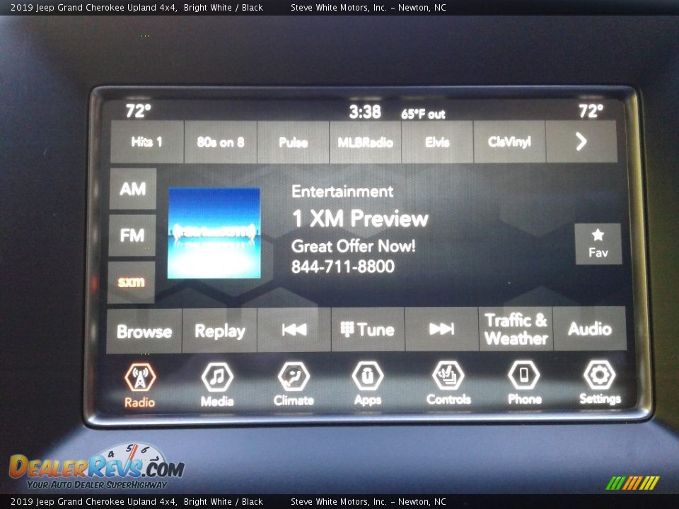 2019 Jeep Grand Cherokee Upland 4x4 Bright White / Black Photo #21