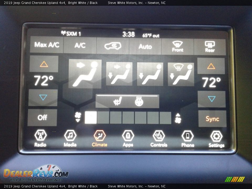 2019 Jeep Grand Cherokee Upland 4x4 Bright White / Black Photo #23