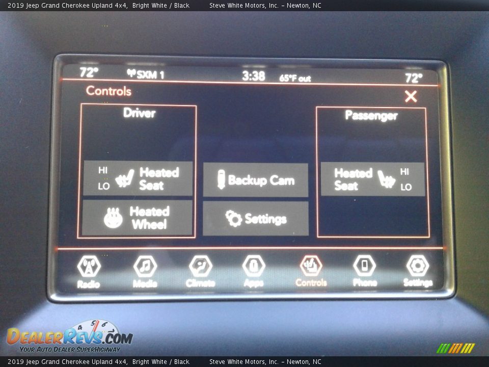 2019 Jeep Grand Cherokee Upland 4x4 Bright White / Black Photo #24