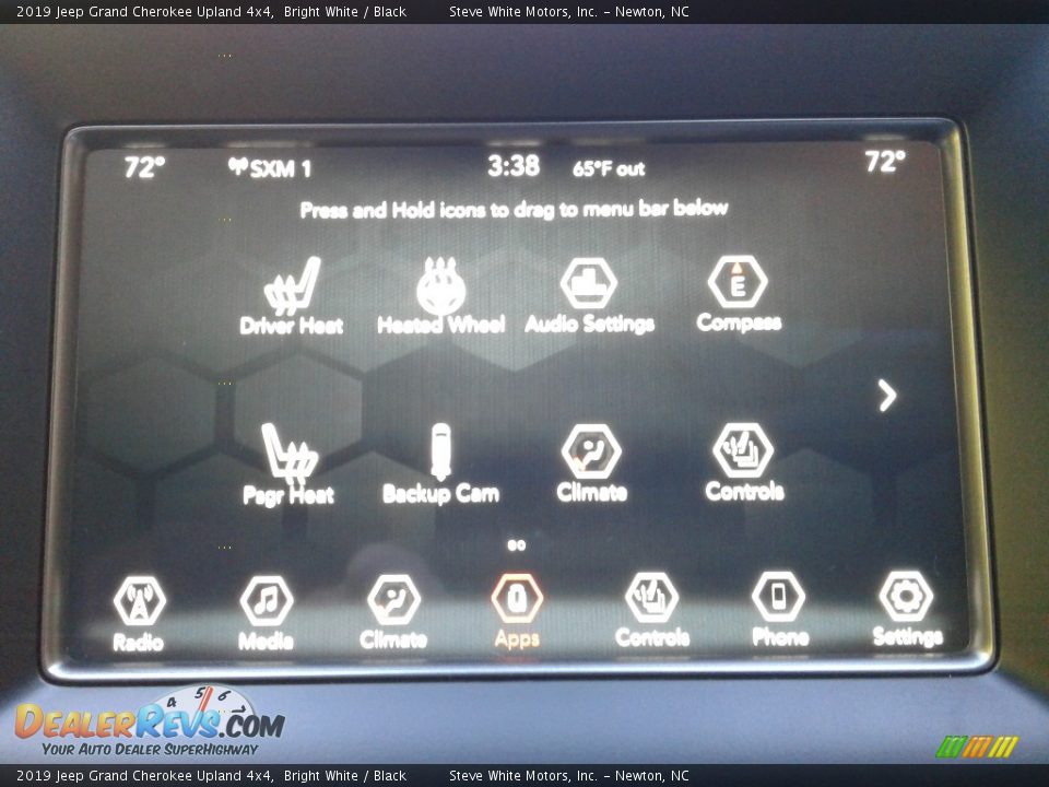 2019 Jeep Grand Cherokee Upland 4x4 Bright White / Black Photo #25