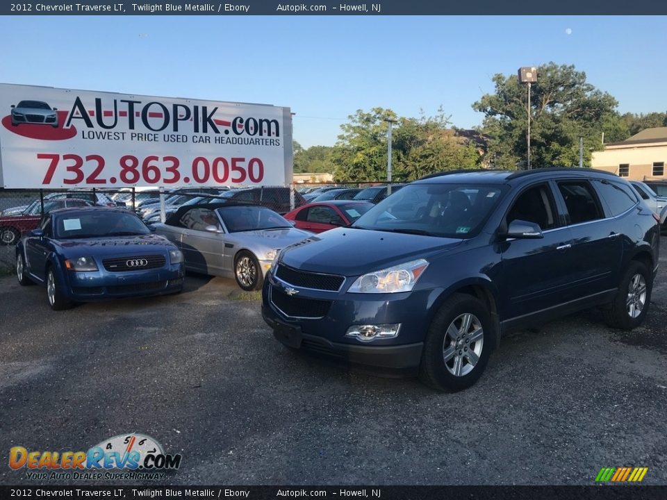 2012 Chevrolet Traverse LT Twilight Blue Metallic / Ebony Photo #1