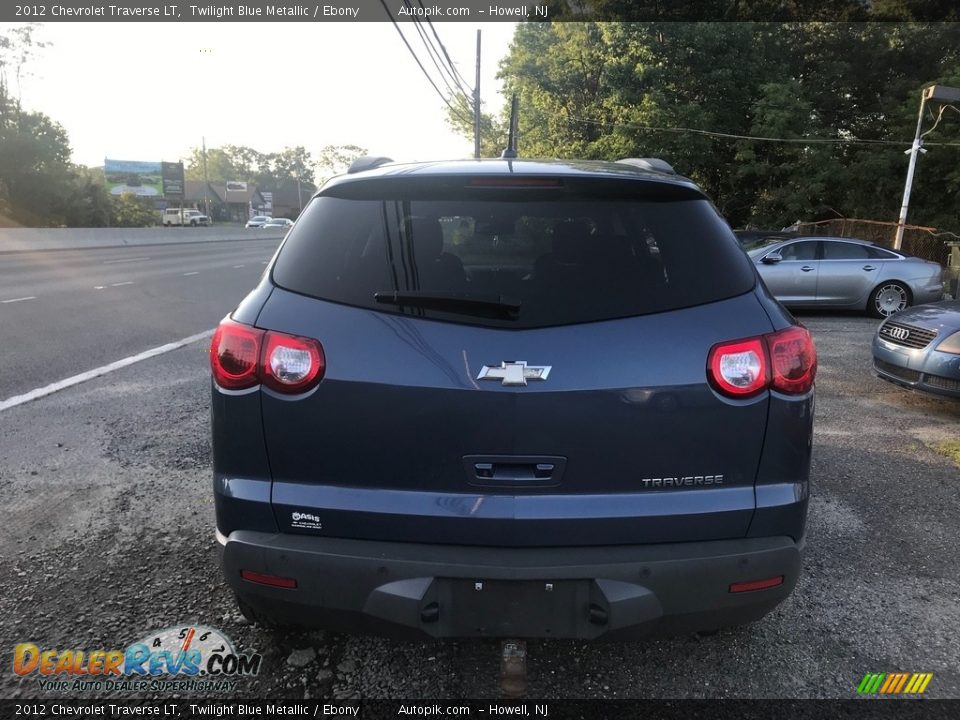 2012 Chevrolet Traverse LT Twilight Blue Metallic / Ebony Photo #4