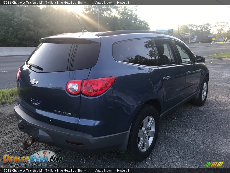 2012 Chevrolet Traverse LT Twilight Blue Metallic / Ebony Photo #5