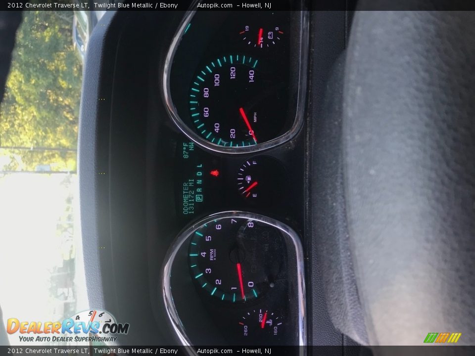 2012 Chevrolet Traverse LT Twilight Blue Metallic / Ebony Photo #13