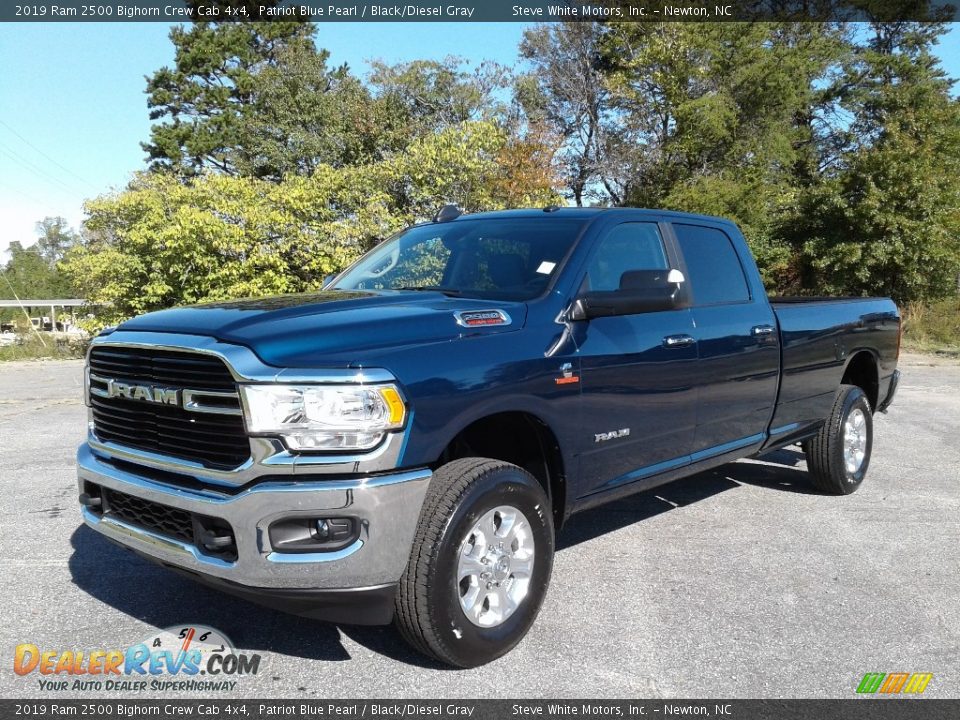 2019 Ram 2500 Bighorn Crew Cab 4x4 Patriot Blue Pearl / Black/Diesel Gray Photo #2