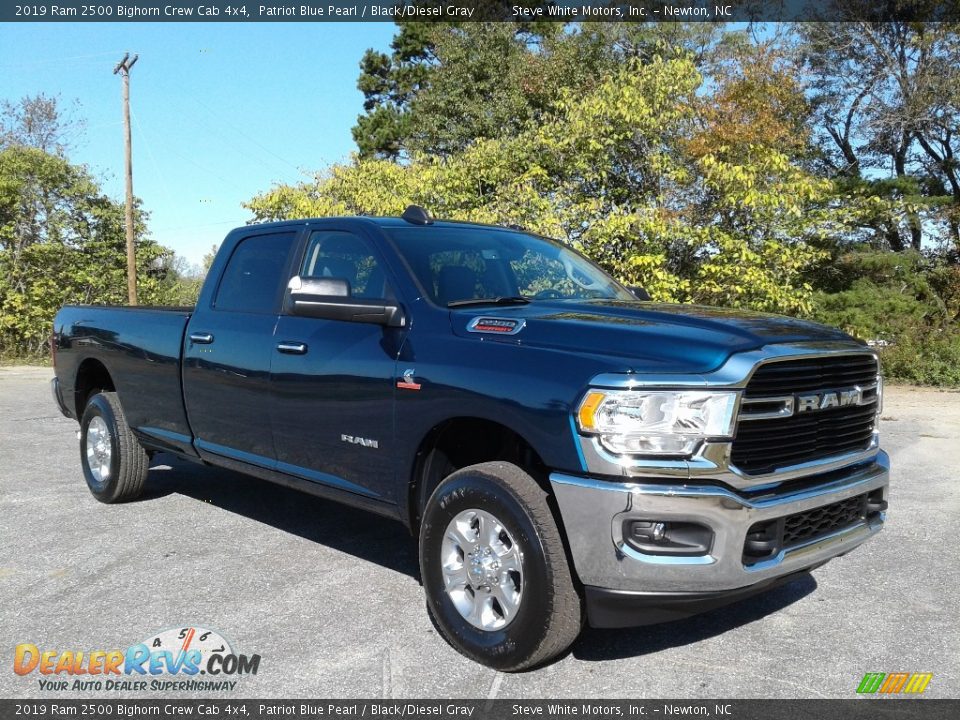 2019 Ram 2500 Bighorn Crew Cab 4x4 Patriot Blue Pearl / Black/Diesel Gray Photo #4