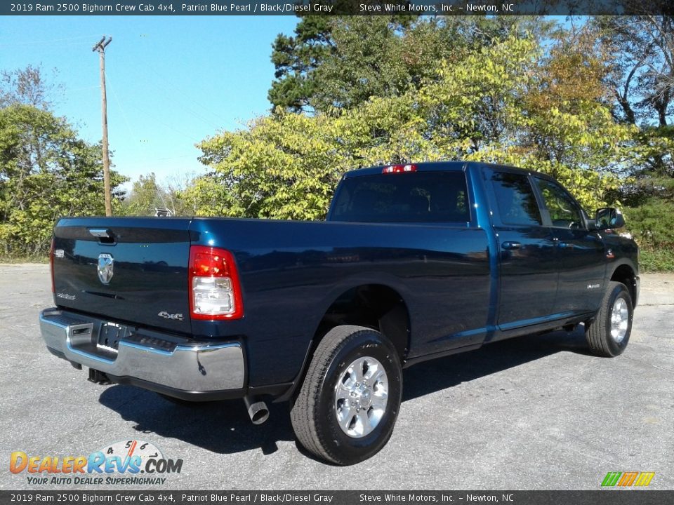 2019 Ram 2500 Bighorn Crew Cab 4x4 Patriot Blue Pearl / Black/Diesel Gray Photo #6