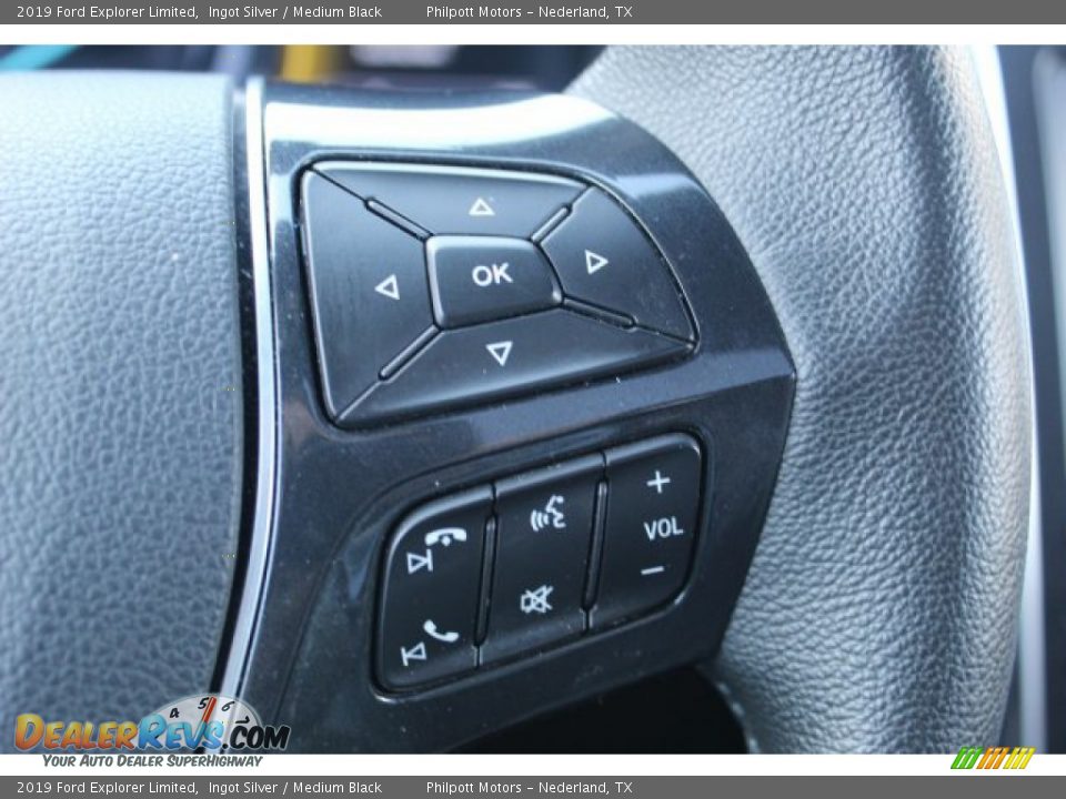 2019 Ford Explorer Limited Ingot Silver / Medium Black Photo #14