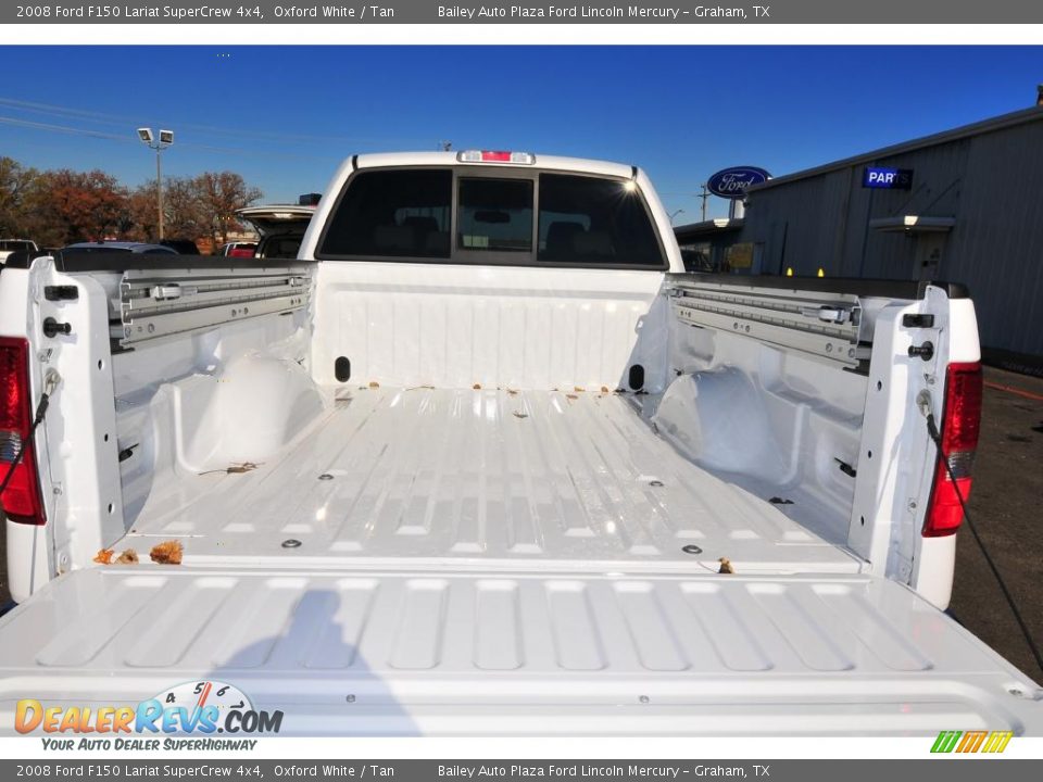 2008 Ford F150 Lariat SuperCrew 4x4 Oxford White / Tan Photo #5