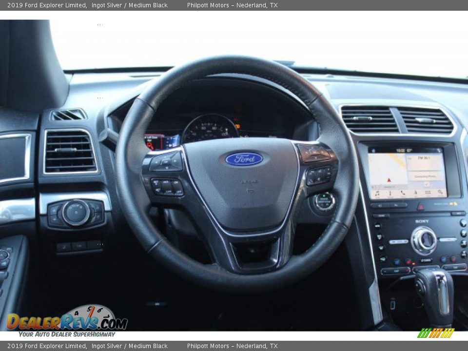 2019 Ford Explorer Limited Ingot Silver / Medium Black Photo #23