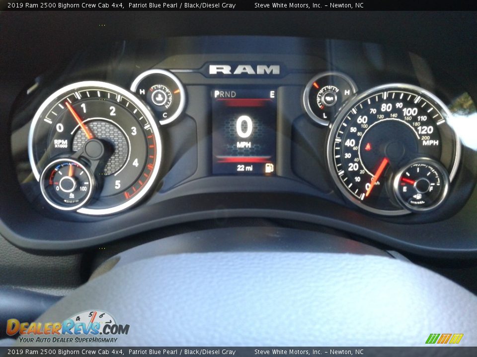 2019 Ram 2500 Bighorn Crew Cab 4x4 Patriot Blue Pearl / Black/Diesel Gray Photo #18