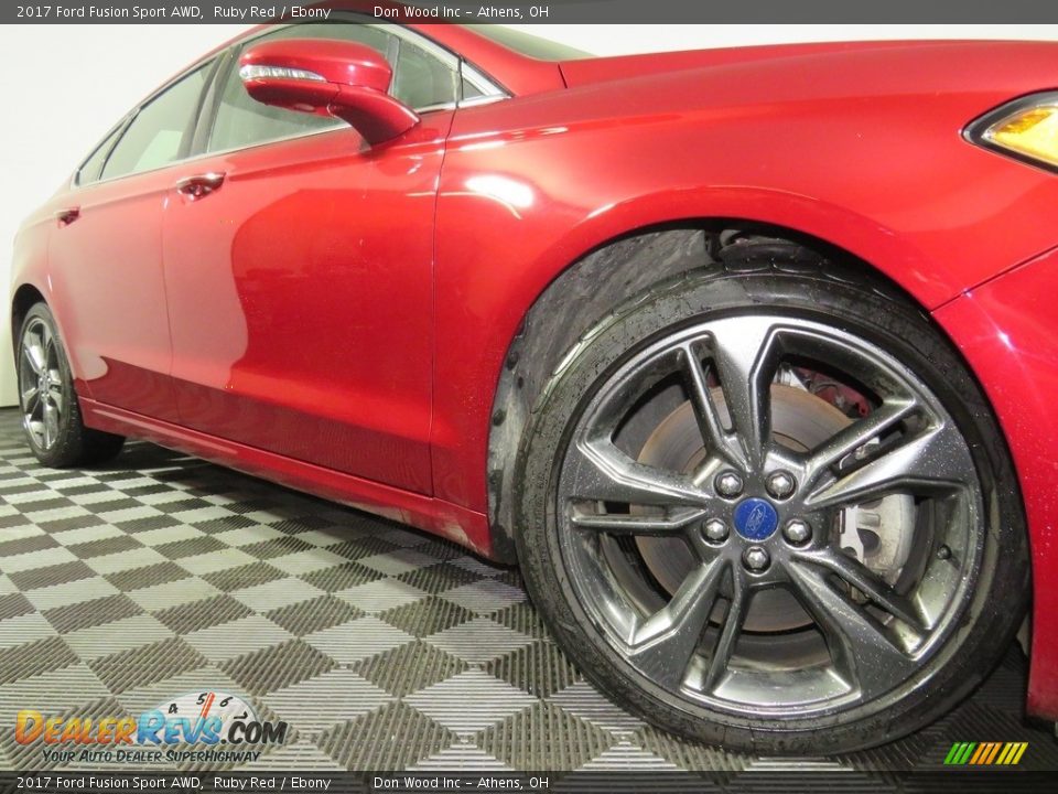 2017 Ford Fusion Sport AWD Ruby Red / Ebony Photo #3