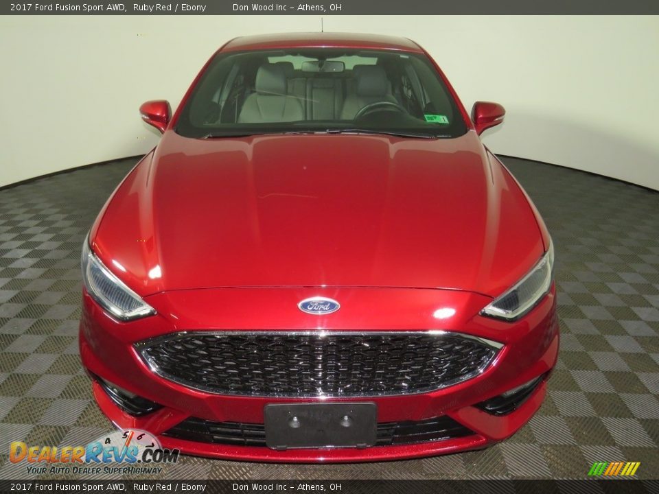 2017 Ford Fusion Sport AWD Ruby Red / Ebony Photo #4