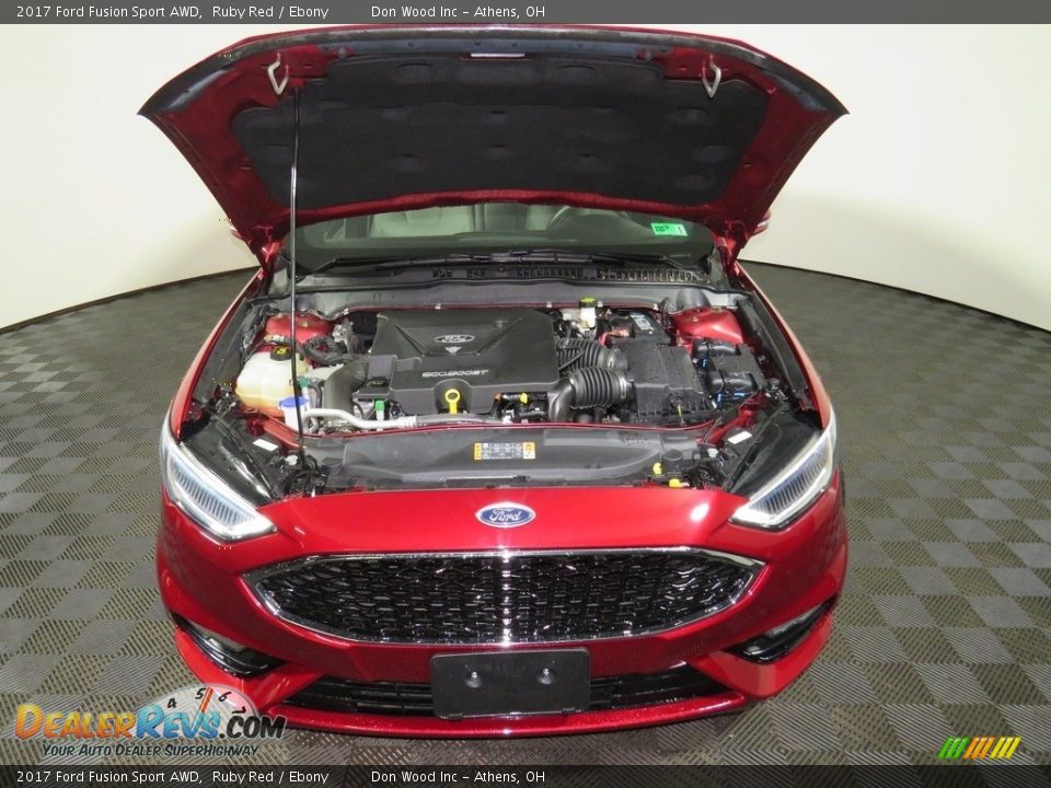 2017 Ford Fusion Sport AWD Ruby Red / Ebony Photo #5