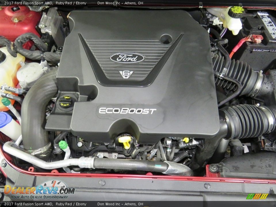 2017 Ford Fusion Sport AWD Ruby Red / Ebony Photo #6