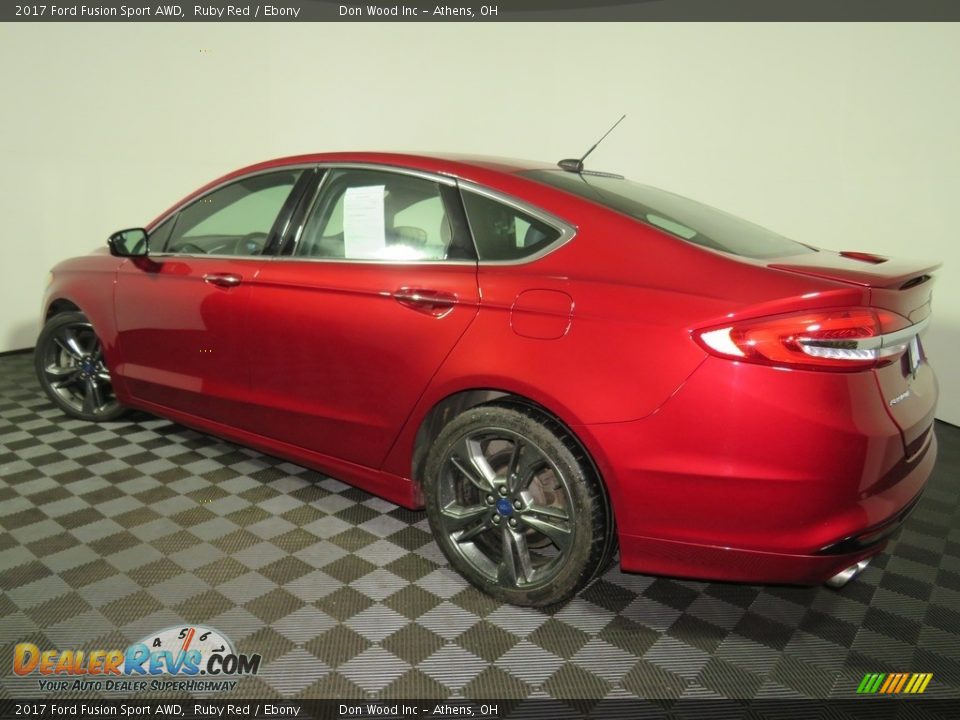 2017 Ford Fusion Sport AWD Ruby Red / Ebony Photo #9