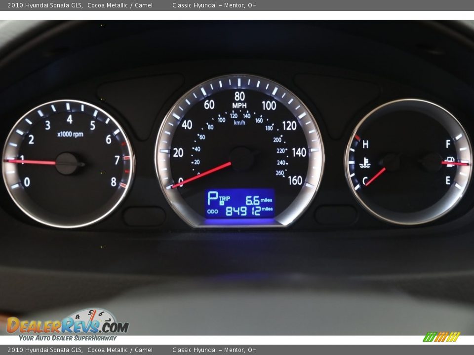 2010 Hyundai Sonata GLS Cocoa Metallic / Camel Photo #8