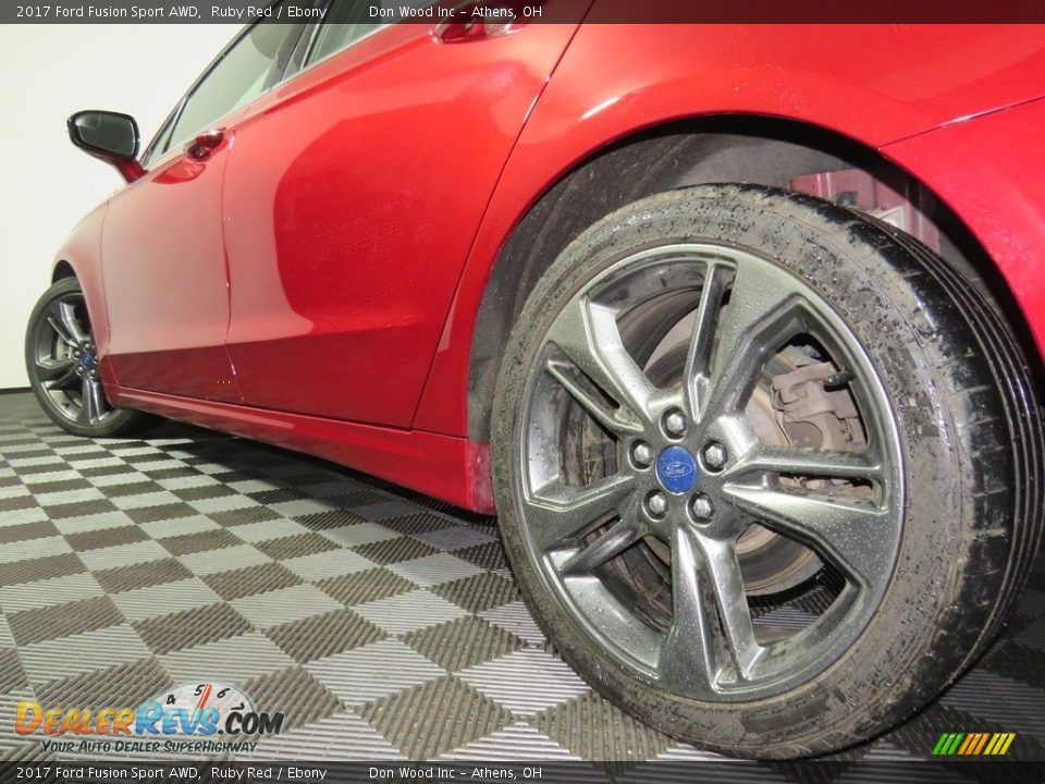 2017 Ford Fusion Sport AWD Ruby Red / Ebony Photo #10