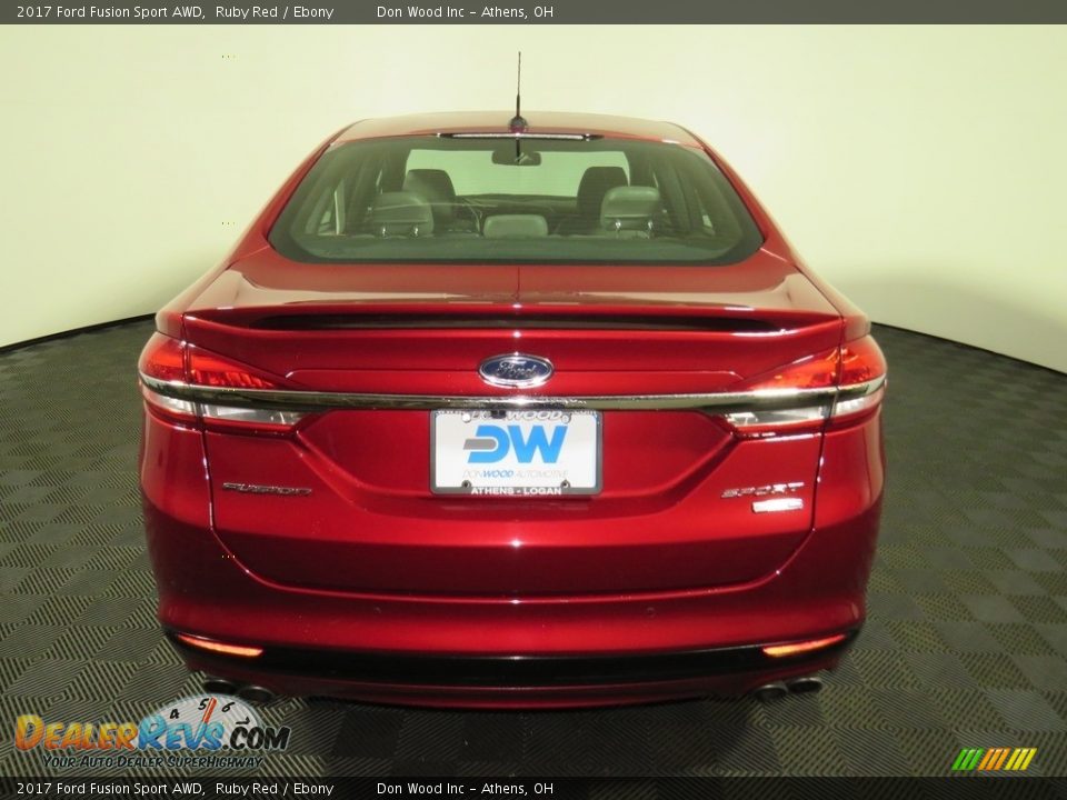 2017 Ford Fusion Sport AWD Ruby Red / Ebony Photo #11