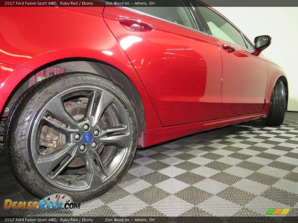 2017 Ford Fusion Sport AWD Ruby Red / Ebony Photo #15